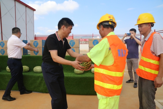 南旅建工集團(tuán)董事長(zhǎng)陳皓等赴我司工地慰問